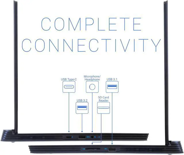 Alt view image 5 of 6 - Dell G5 Gaming Notebook, 15.6" FHD Display, Intel Core i7-8750H Upto 4.1GHz, 8GB RAM, 256GB NVMe SSD, NVIDIA GeForce RTX 2060, HDMI, Mini DP, Thunderbolt, Wi-Fi, Bluetooth, Windows 10 Pro