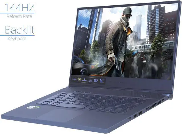 Alt view image 4 of 7 - ASUS ROG Zephyrus M15 Gaming Notebook, 15.6" 144Hz FHD Display, Intel Core i7-10750H Upto 5.0GHz, 8GB RAM, 256GB NVMe SSD, NVIDIA GeForce GTX 1660 Ti, HDMI, Thunberbolt, Wi-Fi, BT, Windows 10 Pro