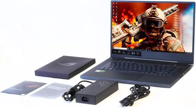 Alt view image 7 of 7 - ASUS ROG Zephyrus M15 Gaming Notebook, 15.6" 144Hz FHD Display, Intel Core i7-10750H Upto 5.0GHz, 8GB RAM, 256GB NVMe SSD, NVIDIA GeForce GTX 1660 Ti, HDMI, Thunberbolt, Wi-Fi, BT, Windows 10 Pro