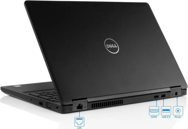 Alt view image 3 of 7 - Dell Latitude 5580 Notebook, 15.6" Anti-glare HD, Intel Dual-Core i5-7300U Upto 3.5GHz, 8GB RAM, 256GB SSD, VGA, HDMI, Card Reader, Backlit Keyboard, Wi-Fi, Bluetooth, Windows 10 Pro