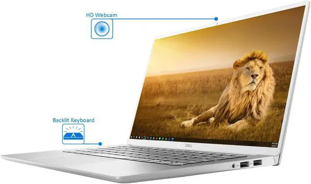 Alt view image 4 of 7 - Dell Inspiron 7490 Notebook, 14" FHD Display, Intel Core i7-10510U Upto 4.9GHz, 8GB RAM, 256GB NVMe SSD, HDMI, Thunderbolt, Card Reader, Wi-Fi, Bluetooth, Windows 10 Pro