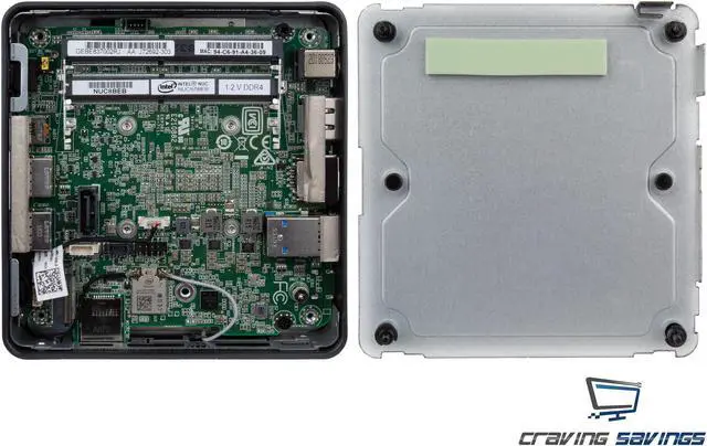 Alt view image 6 of 7 - Intel NUC8i3BEK Mini PC/HTPC, Intel Core i3-8109U Up to 3.6GHz , 8GB RAM, 256GB NVMe SSD, Wifi, Bluetooth 5.0, 4K Support, Dual Monitor Capable, Windows 10 Pro