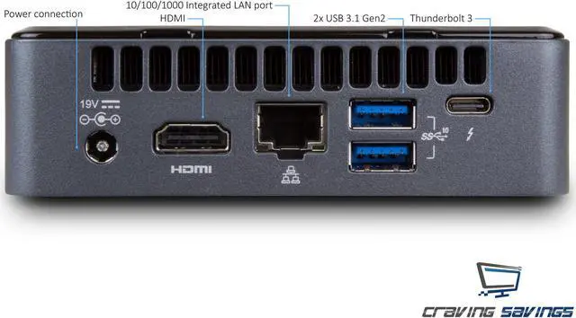 Alt view image 4 of 7 - Intel NUC8i3BEK Mini PC/HTPC, Intel Core i3-8109U Up to 3.6GHz , 8GB RAM, 256GB NVMe SSD, Wifi, Bluetooth 5.0, 4K Support, Dual Monitor Capable, Windows 10 Pro