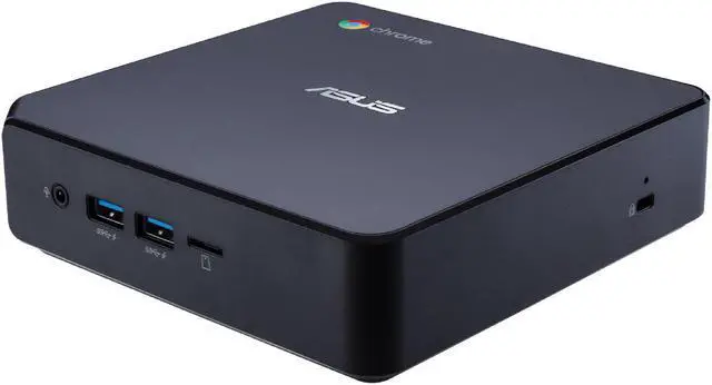 Alt view image 3 of 5 - ASUS Chromebox 3 Mini PC, Intel Celeron 3865U 1.8GHz, 4GB RAM, 32GB eMMC, HDMI, DisplayPort via USB-C, Card Reader, Wi-Fi, Bluetooth, Google Chrome OS (CHROMEBOX 3-N017U)