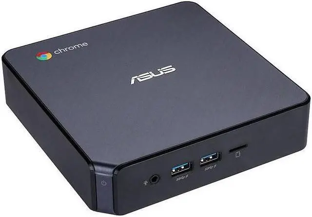 Alt view image 4 of 5 - ASUS Chromebox 3 Mini PC, Intel Celeron 3865U 1.8GHz, 4GB RAM, 32GB eMMC, HDMI, DisplayPort via USB-C, Card Reader, Wi-Fi, Bluetooth, Google Chrome OS (CHROMEBOX 3-N017U)