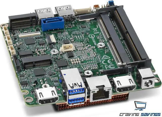 Alt view image 5 of 6 - Intel NUC7i7BNH Mini PC, Intel Core i7-7567U 3.5GHz, 16GB DDR4, 256GB SSD + 1TB HDD, Wifi, BT 4.2, HDMI, Thunderbolt 3, 4k Support, Dual Monitor Capable, Windows 10 Pro