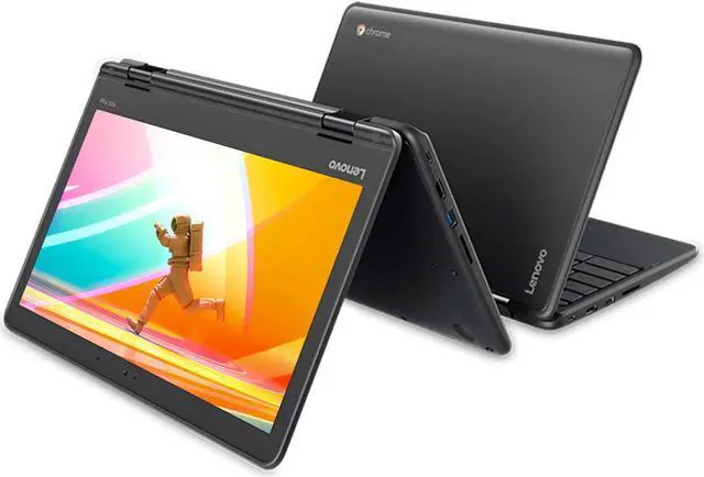 Alt view image 2 of 6 - Lenovo N23 Yoga Chromebook, 11.6" HD Touch Display, Mediatek MT8173 2.10GHz, 4GB RAM, 32GB eMMC, HDMI, Card Reader, Wi-Fi, Bluetooth, Chrome OS