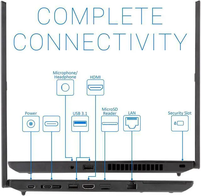 Alt view image 5 of 7 - Lenovo thinkPad L14 Notebook, 14" IPS FHD Display, Intel Core i7-10510U Upto 4.9GHz, 16GB RAM, 512GB NVMe SSD, HDMI, Card Reader, Wi-Fi, Bluetooth, Windows 10 Pro
