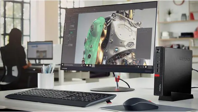 Alt view image 7 of 7 - Lenovo ThinkCentre M625Q Mini PC, AMD A9-9420e Upto 2.7GHz, 4GB RAM, 128GB SSD, DisplayPort, Wi-Fi, Bluetooth, Windows 10 Pro (10TF002WUS)