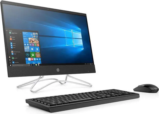 Alt view image 4 of 6 - HP 21.5" All-In-One Desktop PC - Black, Intel Dual-Core Celeron J4005 Upto 2.7GHz, 8GB RAM, 256GB SSD, DVD-RW, HDMI Out, Card Reader, Wi-Fi, Bluetooth, Windows 10 Pro
