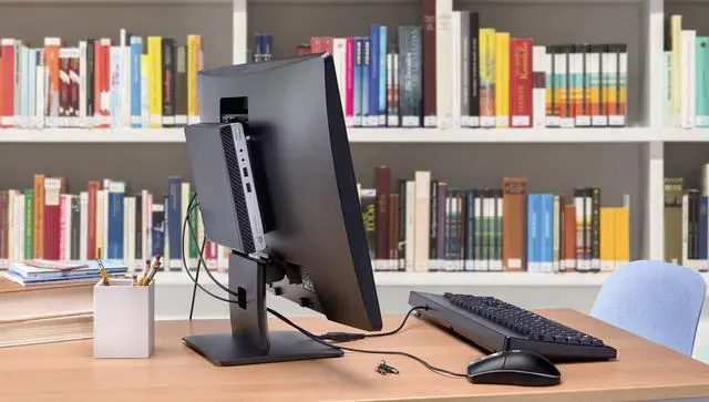 Alt view image 5 of 7 - HP ProDesk 400 G4 Mini PC, Intel Core i3-8100T 3.1GHz, 8GB RAM, 256GB NVMe SSD, DisplayPort, Wi-Fi, Bluetooth, Windows 10 Pro