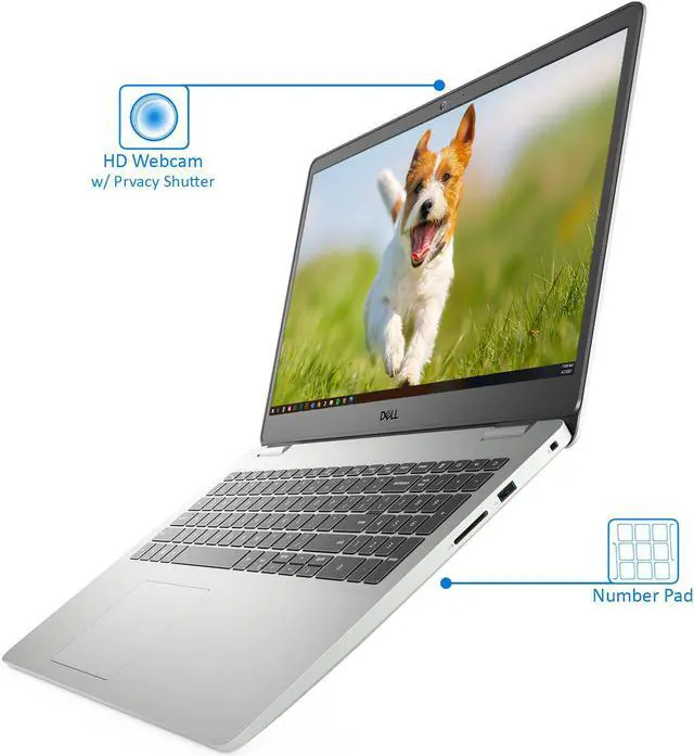 Alt view image 4 of 7 - Dell Inspiron 3505 Notebook, 15.6" FHD Display, AMD Ryzen 5 3450U Upto 3.5GHz, 8GB RAM, 512GB NVMe SSD, Vega 8, HDMI, Card Reader, Wi-Fi, Bluetooth, Windows 10 Pro
