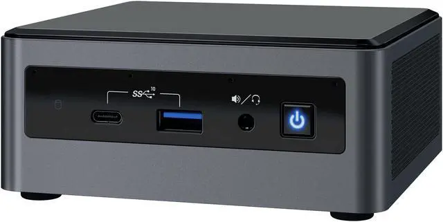 Alt view image 5 of 7 - Intel NUC10i7FNH Mini PC, Intel Core i7-10710U Upto 4.7GHz, 8GB RAM, 256GB SSD, HDMI, Thunderbolt, Card Reader, Wi-Fi, Bluetooth, Windows 10 Pro