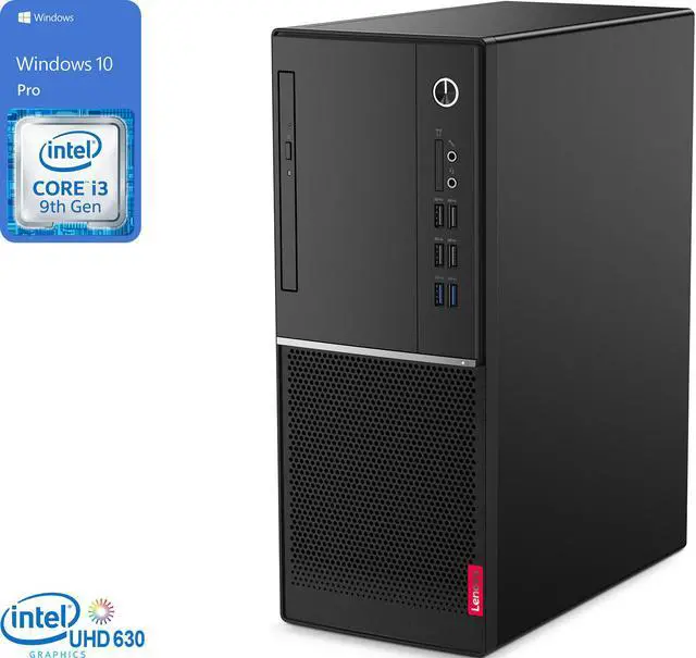 Main image of Lenovo V530 Desktop, Intel Core i3-9100 Upto 4.2GHz, 8GB RAM, 256GB SSD, DVDRW, HDMI, DisplayPort, VGA, UK Keyboard, Wi-Fi, Windows 10 Pro