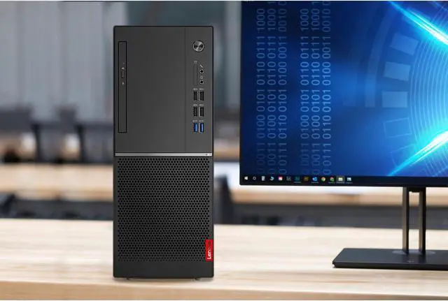Alt view image 5 of 5 - Lenovo V530 Desktop, Intel Core i3-9100 Upto 4.2GHz, 8GB RAM, 256GB SSD, DVDRW, HDMI, DisplayPort, VGA, UK Keyboard, Wi-Fi, Windows 10 Pro