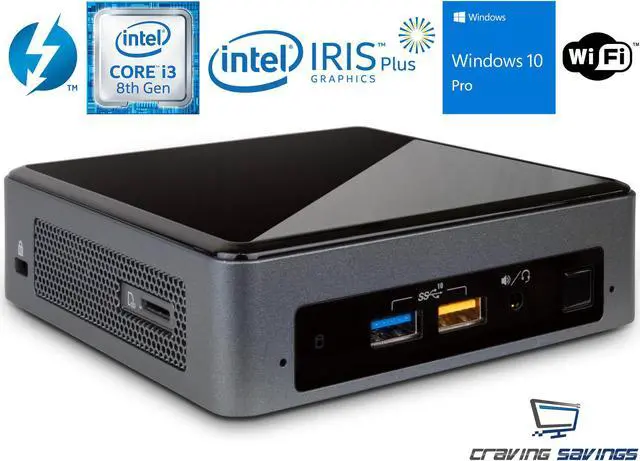 Refurbished: Intel NUC8i3BEK Mini PC/HTPC, Intel Core i3