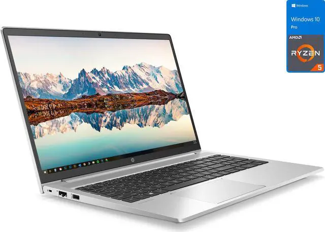Main image of HP ProBook 445 G8 Laptop, 14" IPS FHD Display, AMD Ryzen 5 5600U Upto 4.2GHz, 32GB RAM, 512GB NVMe SSD, Vega 6, HDMI, DisplayPort via USB-C, Card Reader, Wi-Fi, Bluetooth, Windows 10 Pro