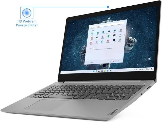 Alt view image 2 of 7 - Lenovo IdeaPad 3i Laptop, 15.6" FHD Display, Intel Core i3-1115G4 Upto 4.1GHz, 12GB RAM, 256GB NVMe SSD, HDMI, Card Reader, Wi-Fi, Bluetooth, Windows 11 Pro S
