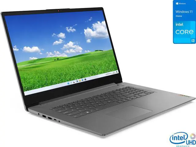 Main image of Lenovo IdeaPad 3i Laptop, 17.3" HD+ Display, Intel Core i3-1115G4 Upto 4.1GHz, 8GB RAM, 256GB NVMe SSD, HDMI, Card Reader, Wi-Fi, Bluetooth, Windows 11 Home (82H900EDUS)