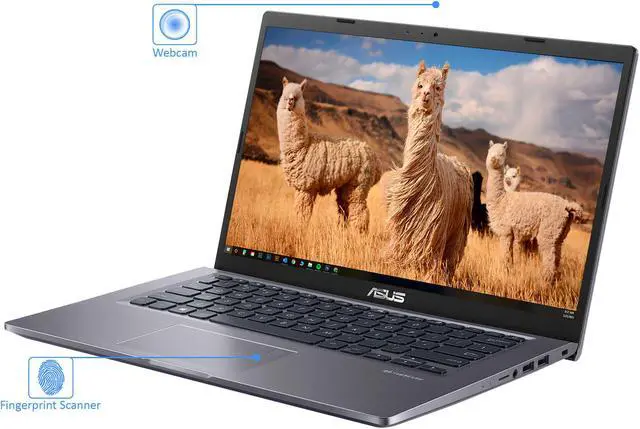 Alt view image 2 of 7 - ASUS VivoBook F Laptop, 14" FHD Display, Intel Core i3-1115G4 Upto 4.1GGHz, 12GB RAM, 512GB NVMe SSD, HDMI, Card Reader, Wi-Fi, Bluetooth, Windows 10 Pro S