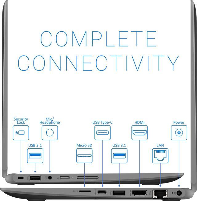Alt view image 4 of 7 - HP x360 11 G3 Chromebook, 11.6" IPS HD Touch Display, Intel Celeron N4020 Upto 2.8GHz, 4GB RAM, 32GB eMMC, DisplayPort via USB-C, Card Reader, Wi-Fi, Bluetooth, Chrome OS | Education Edition (1A767UT)