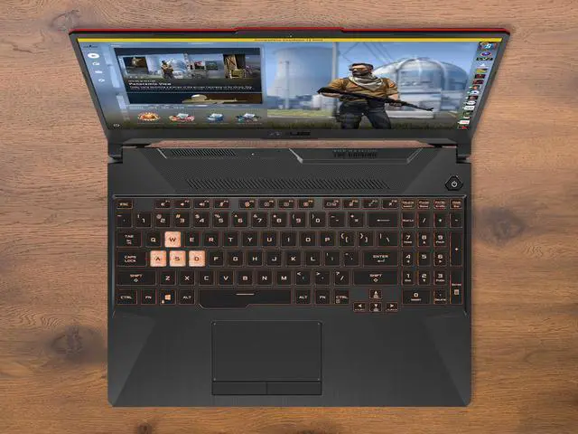 Alt view image 7 of 7 - ASUS TUF F15 Gaming Notebook, 15.6" FHD Display, Intel Core i5-10300H Upto 4.5GHz, 16GB RAM, 512GB NVMe SSD, NVIDIA GeForce GTX 1650 Ti, HDMI, DisplayPort, Wi-Fi, Bluetooth, Windows 10 Pro