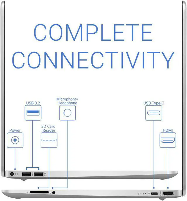 Alt view image 5 of 7 - HP 15 Laptop, 15.6" IPS FHD Display, Intel Core i5-1135G7 Upto 4.2GHz, 16GB RAM, 512GB NVMe SSD, HDMI, Card Reader, Wi-Fi, Bluetooth, Windows 11 Pro S