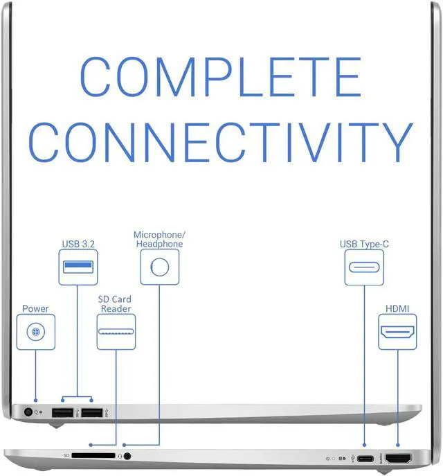Alt view image 5 of 7 - HP 15 Laptop, 15.6" IPS FHD Display, Intel Core i5-1135G7 Upto 4.2GHz, 8GB RAM, 256GB NVMe SSD, HDMI, Card Reader, Wi-Fi, Bluetooth, Windows 11 Pro S