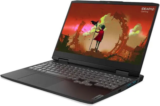 Alt view image 2 of 6 - Lenovo IdeaPad 3 Gaming Laptop, 15.6" 120Hz FHD Display, AMD Ryzen 7 6800H Upto 4.7GHz, 32GB RAM, 2TB NVMe SSD, NVIDIA GeForce RTX 3050 Ti, HDMI, DisplayPort, Wi-Fi, Bluetooth, Windows 11 Pro