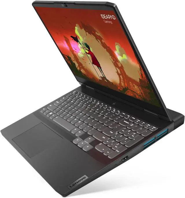 Alt view image 4 of 6 - Lenovo IdeaPad 3 Gaming Laptop, 15.6" 120Hz FHD Display, AMD Ryzen 7 6800H Upto 4.7GHz, 32GB RAM, 2TB NVMe SSD, NVIDIA GeForce RTX 3050 Ti, HDMI, DisplayPort, Wi-Fi, Bluetooth, Windows 11 Pro