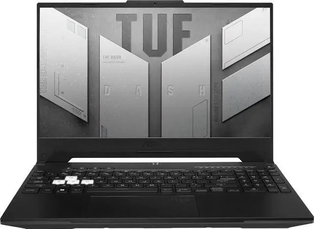 Main image of ASUS TUF Dash Gaming Laptop, 15.6" 144Hz FHD Display, Intel Core i7-12650H Upto 4.7GHz, 32GB RAM, 2TB NVMe SSD, NVIDIA GeForce RTX 3070, HDMI, Thunderbolt, Wi-Fi, Bluetooth, Windows 11 Pro