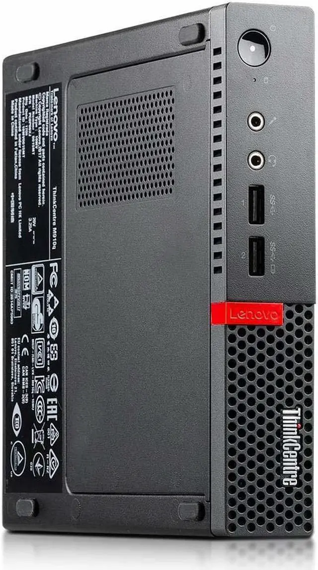 Alt view image 4 of 7 - Lenovo ThinkCentre M910q Mini PC, Intel Core i5-6500T Upto 3.1GHz, 16GB RAM, 2TB NVMe SSD, DVDRW, DisplayPort, Wi-Fi, Bluetooth, Windows 10 Pro