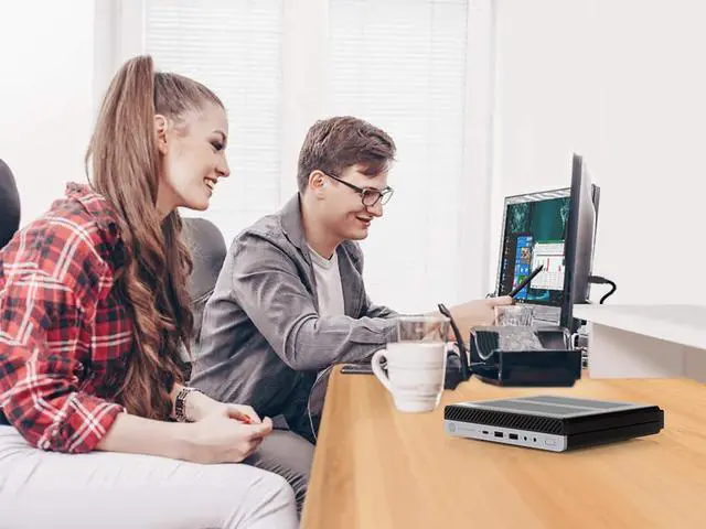 Alt view image 7 of 7 - HP EliteDesk 800 G3 Mini PC, Intel Core i5-7500 Upto 3.8GHz, 16GB RAM, 512GB NVMe SSD + 1TB HDD, DisplayPort, VGA, Wi-Fi, Bluetooth, Windows 10 Pro