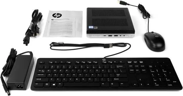 Alt view image 6 of 7 - HP EliteDesk 800 G3 Mini PC, Intel Core i5-7500 Upto 3.8GHz, 8GB RAM, 256GB NVMe SSD + 1TB HDD, DisplayPort, VGA, Wi-Fi, Bluetooth, Windows 10 Pro