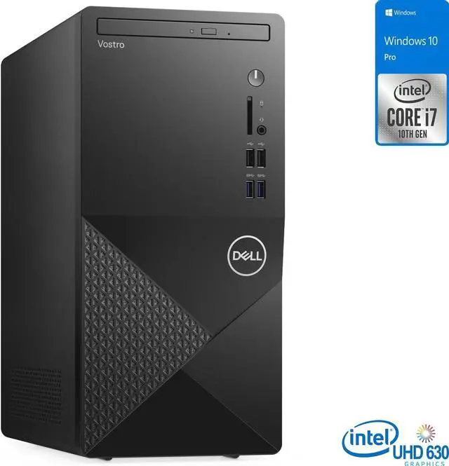 Main image of Dell Vostro 3888 Desktop, Intel Core i7-10700 Upto 4.8GHz, 16GB RAM, 512GB SSD, DVDRW, HDMI, VGA, Windows 10 Pro