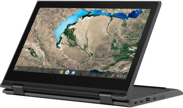 Alt view image 3 of 6 - Lenovo 300e Chromebook, 11.6" IPS HD Touch Display, AMD A4-9120C Upto 2.4GHz, 4GB RAM, 32GB eMMC, DisplayPort via USB-C, Card Reader, Wi-Fi, Bluetooth, Chrome OS (82CE0000US)