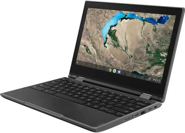 Alt view image 5 of 6 - Lenovo 300e Chromebook, 11.6" IPS HD Touch Display, AMD A4-9120C Upto 2.4GHz, 4GB RAM, 32GB eMMC, DisplayPort via USB-C, Card Reader, Wi-Fi, Bluetooth, Chrome OS (82CE0000US)