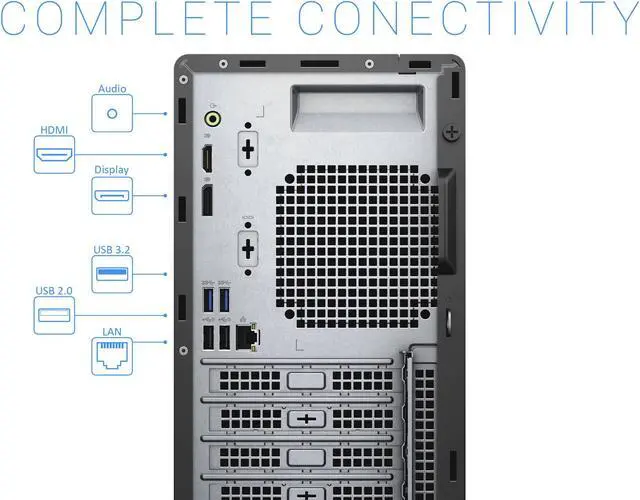 Alt view image 6 of 6 - Dell OptiPlex 3080 Desktop, Intel Core i5-10505 Upto 4.6GHz, 16GB RAM, 512GB SSD, HDMI, DisplayPort, Wi-Fi, Bluetooth, Windows 10 Pro