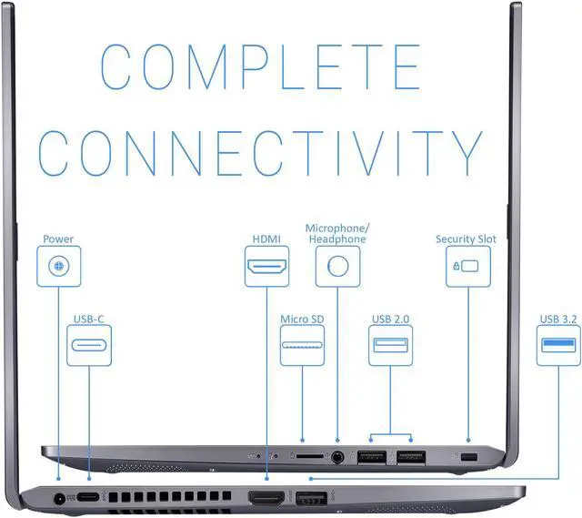 Alt view image 6 of 7 - ASUS VivoBook F Laptop, 14" FHD Display, Intel Core i3-1115G4 Upto 4.1GGHz, 8GB RAM, 128GB NVMe SSD, HDMI, Card Reader, Wi-Fi, Bluetooth, Windows 10 Home S (F415EA-UB34)