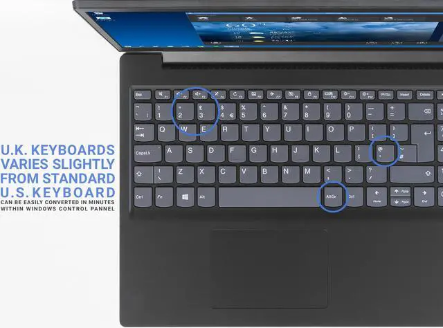 Alt view image 7 of 7 - Lenovo IdeaPad L3 Notebook, 15.6" HD Display, Intel Core i5-10210U Upto 4.2GHz, 16GB RAM, 512GB SSD, UK Keyboard, HDMI, Wi-Fi, Bluetooth, Windows 10 Pro