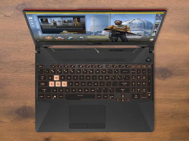 Alt view image 7 of 7 - ASUS TUF F15 Gaming Notebook, 15.6" FHD Display, Intel Core i5-10300H Upto 4.5GHz, 16GB RAM, 512GB NVMe SSD, NVIDIA GeForce GTX 1650 Ti, HDMI, DisplayPort, Wi-Fi, Bluetooth, Windows 10 Pro