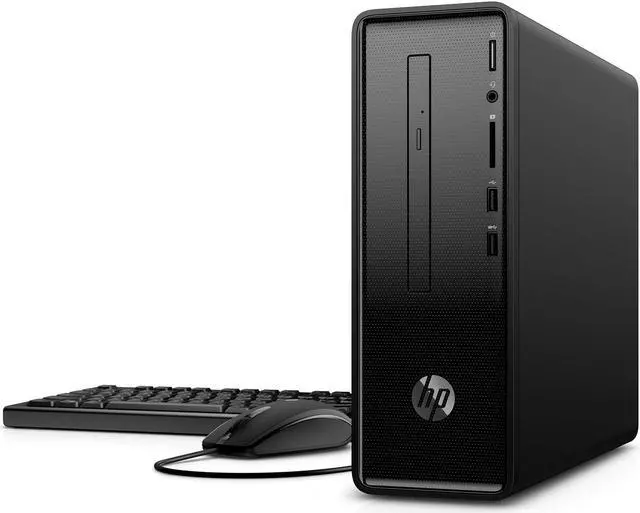 Alt view image 7 of 7 - HP Slimline 290 Desktop, AMD A4-A4-9125 Upto 2.6GHz, 8GB RAM, 256GB SSD, DVDRW, HDMI, VGA, Card Reader, Wi-Fi, Bluetooth, Windows 10 Pro