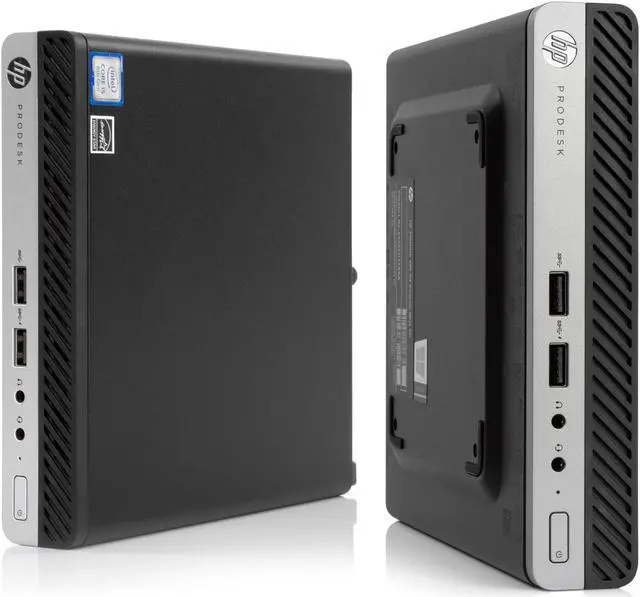 Alt view image 6 of 7 - HP ProDesk 400 G4 Mini PC, Intel Core i5-8500T Upto 3.5GHz, 8GB RAM, 256GB NVMe SSD, DisplayPort, Wi-Fi, Bluetooth, Windows 10 Pro