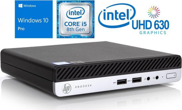 HP ProDesk 400 G4 Mini PC, Intel Core i5-8500T Upto 3.5GHz, 16GB RAM, 512GB  SSD, DisplayPort, Wi-Fi, Bluetooth, Windows 10 Pro