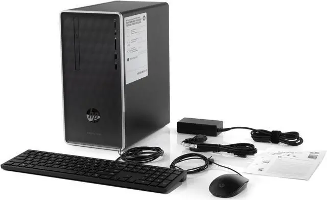 Alt view image 7 of 7 - HP Pavilion 590 Desktop, AMD A9-9425 3.1GHz, 16GB RAM, 512GB SSD, DVDRW, HDMI, VGA, Card Reader, Wi-Fi, Bluetooth, Windows 10 Pro