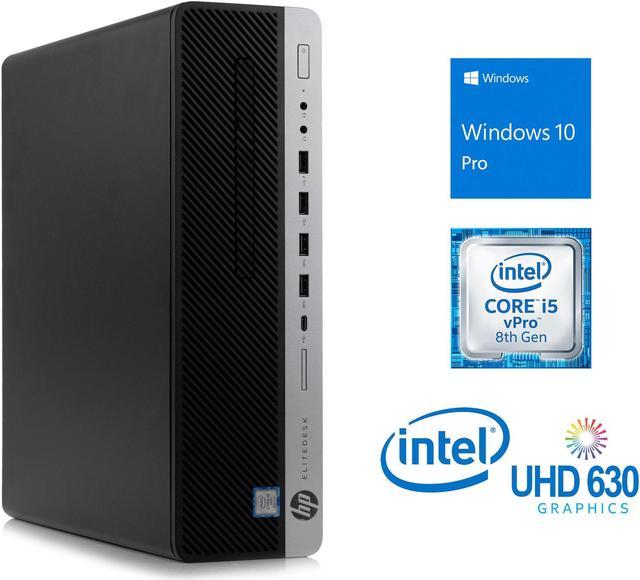 Refurbished: HP EliteDesk 800 G4 Desktop, Intel Core i5-8500 Upto