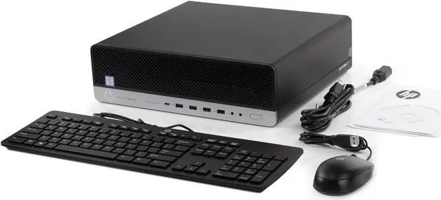 Alt view image 7 of 7 - HP EliteDesk 800 G4 Desktop, Intel Core i5-8500 Upto 4.1GHz, 8GB RAM, 256GB SSD, DVDRW, VGA, DisplayPort, Wi-Fi, Bluetooth, Windows 10 Pro