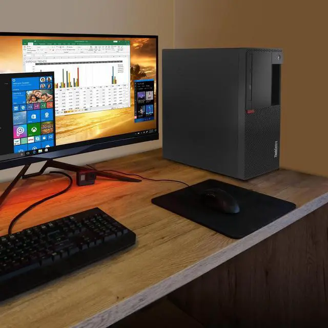 Alt view image 6 of 7 - Lenovo ThinkCentre M910t Desktop, Intel Core i5-6500 Upto 3.6GHz, 8GB RAM, 256GB SSD, DVDRW, VGA, DisplayPort, Wi-Fi, Bluetooth, Windows 10 Pro