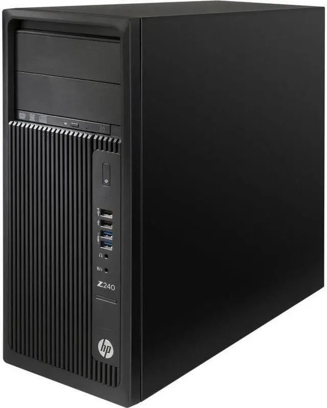 Alt view image 3 of 6 - HP Z240 Series Tower Workstation, Intel Quad-Core i7-6700 Upto 4.0GHz, 16GB DDR4, 512GB SSD Plus 1TB HDD, DVD-RW, Display Port, DVI, USB, Wifi, Bluetooth, Windows 10 Professional 64Bit