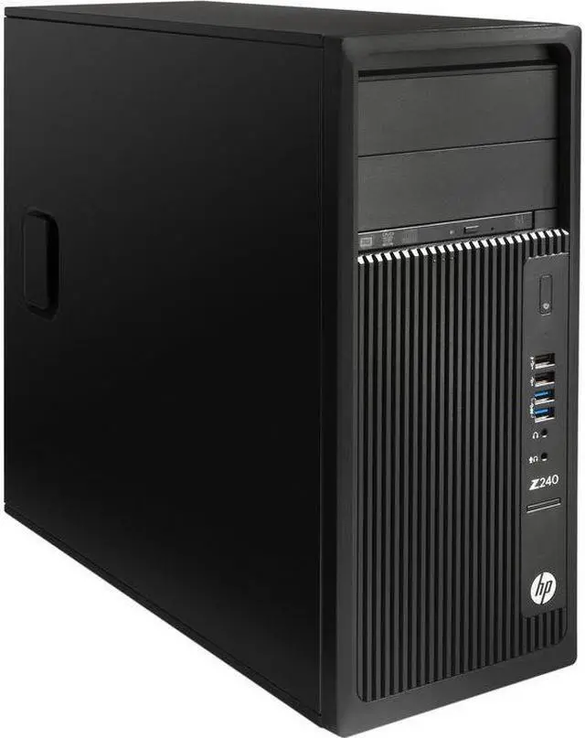 Main image of HP Z240 Series Tower Workstation, Intel Quad-Core i7-6700 Upto 4.0GHz, 32GB DDR4, 1TB SSD Plus 1TB HDD, DVD-RW, Display Port, DVI, USB, Wifi, Bluetooth, Windows 10 Professional 64Bit